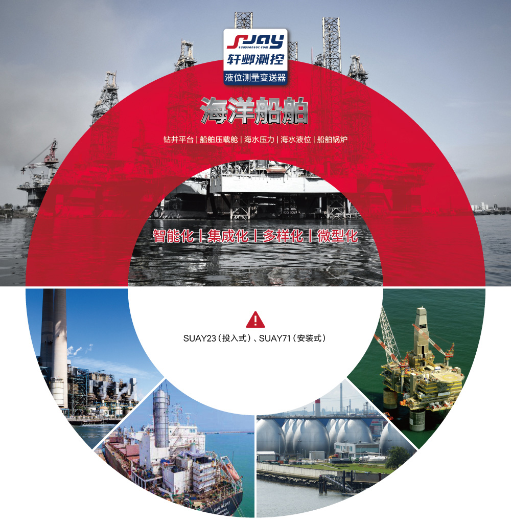 海洋船舶（鉆井平臺、船舶壓載艙、海水壓力、海水液位、船舶鍋爐